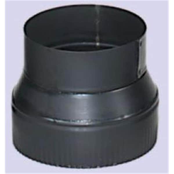 Integra Miltex Imperial Manufacturing Group BMOO61 24-ga Snap-Lock Black Stovepipe 7 Inch To 6 Inch Reducer Crimp On Large End 73455 - main